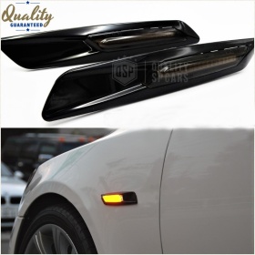 2 Intemitentes LED para BMW Serie 1 3 5 100% CANBUS Sin Errores Estructura en ABS Negra + Lente Negra