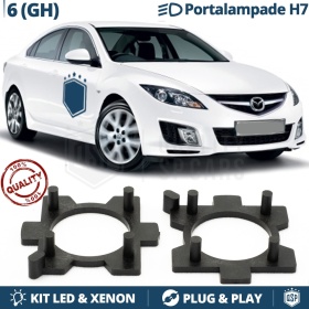 2X Adaptatores del Retenedor Soporte Bombilla para Montaje KIT LED H7 para MAZDA 6 II GH (2008-2011)