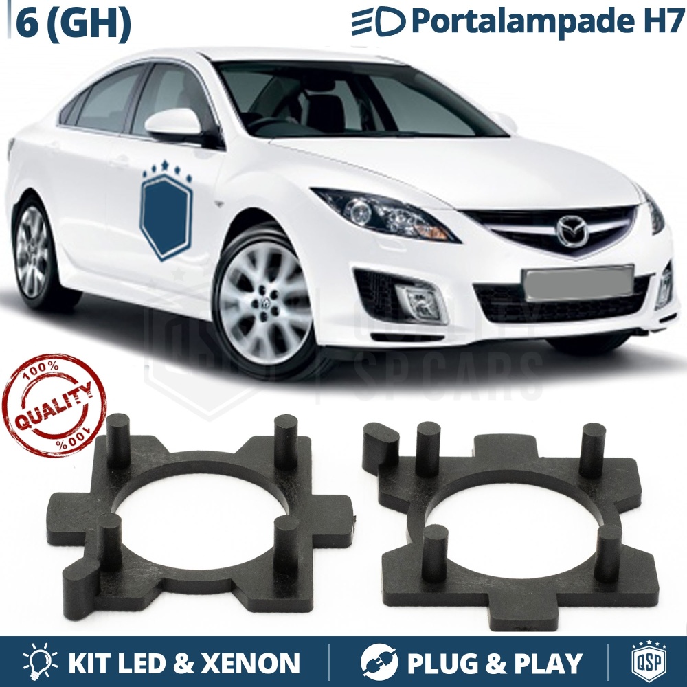 2X Adaptatores del Retenedor Soporte Bombilla para Montaje KIT LED H7 para MAZDA 6 II GH (2008-2011) 2X Adaptatores del Retenedor Soporte Bombilla para Montaje KIT LED H7 para MAZDA 6 II GH (2008-2011)