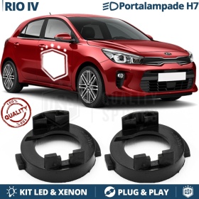 2X Adaptatores del Retenedor Soporte Bombilla para Montaje KIT LED H7 para KIA RIO IV 2017-