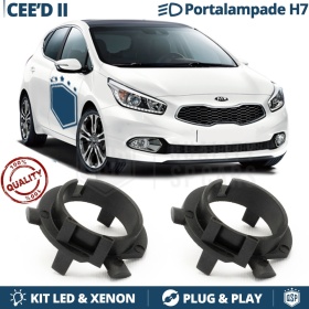2X Adaptatores del Retenedor Soporte Bombilla para Montaje KIT LED H7 para KIA CEE'D II (2012-2018)