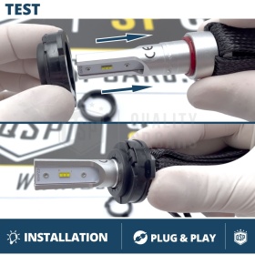 2X Adaptatores del Retenedor Soporte Bombilla para Montaje KIT LED H7 para HYUNDAI VELOSTER (2011-2018)