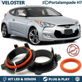 2X Adaptatores del Retenedor Soporte Bombilla para Montaje KIT LED H7 para HYUNDAI VELOSTER DESDE 2012