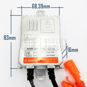 KIT Super XENON CANBUS PROFESSIONALE H7 55W di nuova generazione conversione DA ALOGENA H7 in XENON 6.000K, SIN Error