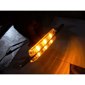 X2 Intermitentes de LED Para BMW Serie 1 3 5 100% CANBUS Plug & Play Lente BLANCA Raya CROMADA