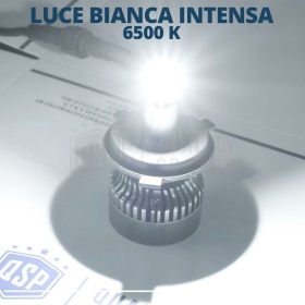 1 Bombilla LED H4 para FARO LENTICULAR | Luz Potente 360° 6000 Lúmenes | Conversión de HALÓGENA H4 a LED | CANbus, Plug & Play