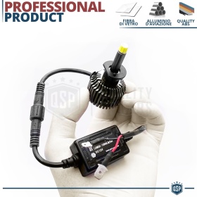 Kit LED H1 para FAROS LENTICULARES | Luz Potente 360° 12.000 Lúmenes | Conversión de HALÓGENA H1 a LED | CANbus, Plug & Play