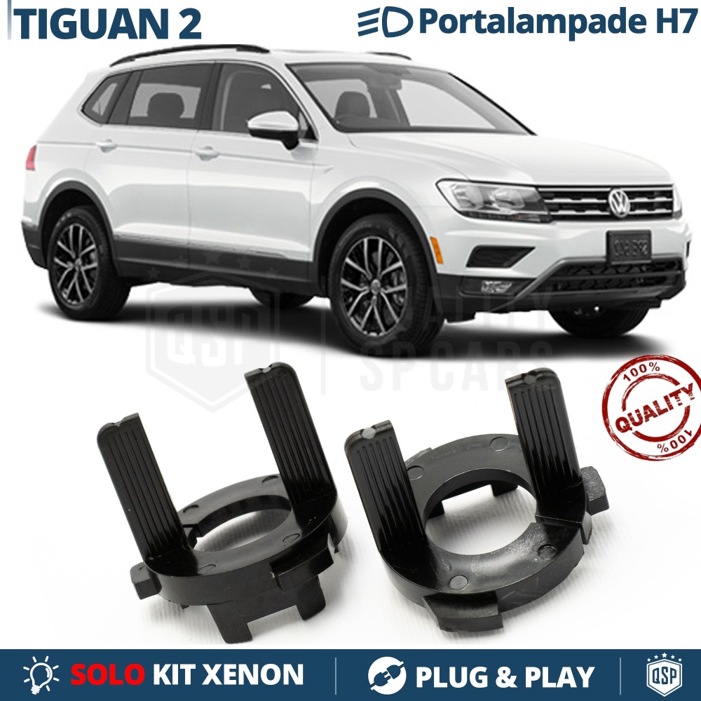 2X Adaptatores del Retenedor Soporte Bombilla para Montaje KIT XENON H7 para VW TIGUAN 2015- 2X Adaptatores del Retenedor Soporte Bombilla para Montaje KIT XENON H7 para VW TIGUAN 2015-