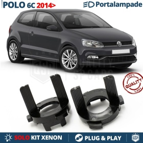 2X Adaptatores del Retenedor Soporte Bombilla para Montaje KIT XENON H7 para VW POLO 6C (2014-2017)