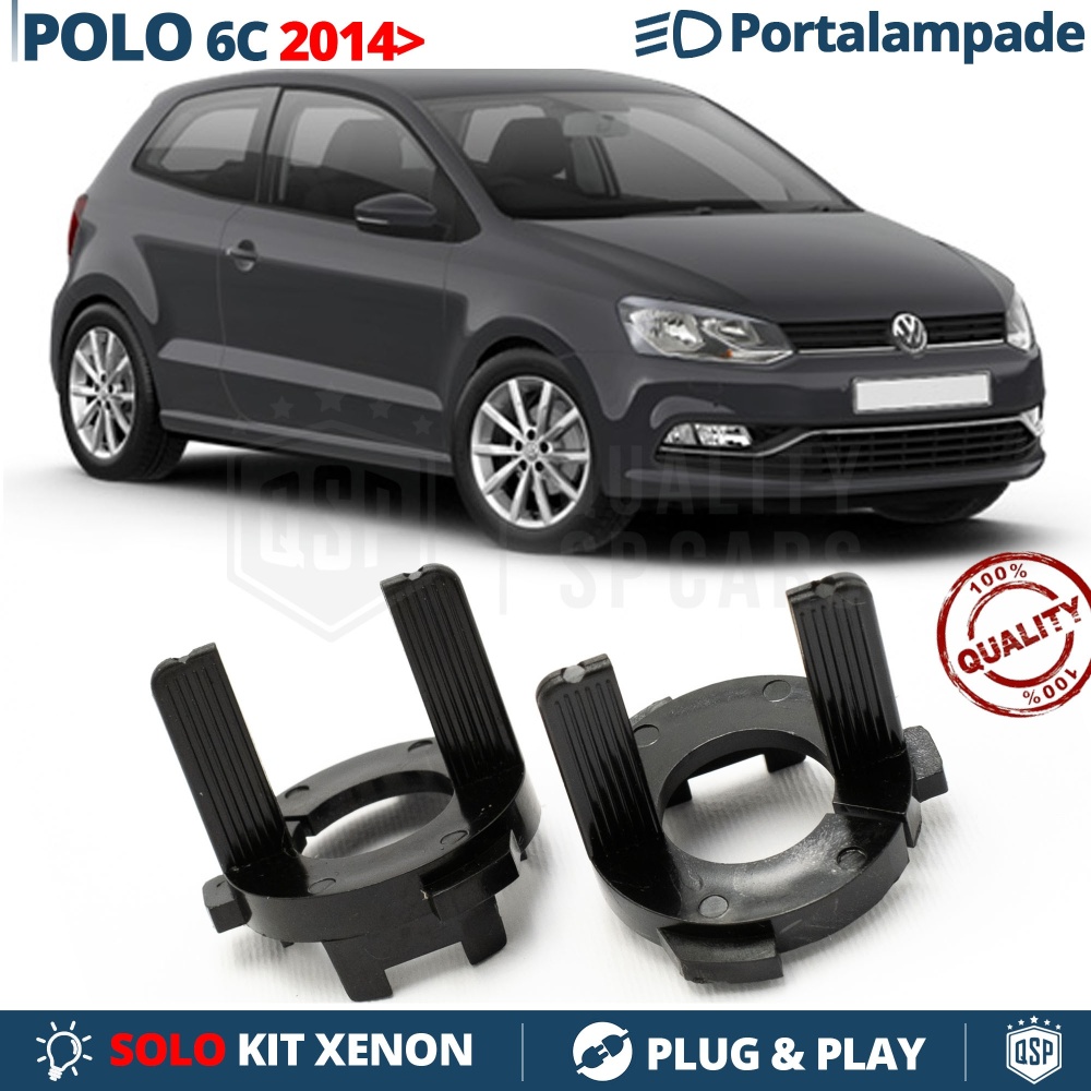 2X Adaptatores del Retenedor Soporte Bombilla para Montaje KIT XENON H7 para VW POLO 6C (2014-2017) 2X Adaptatores del Retenedor Soporte Bombilla para Montaje KIT XENON H7 para VW POLO 6C (2014-2017)