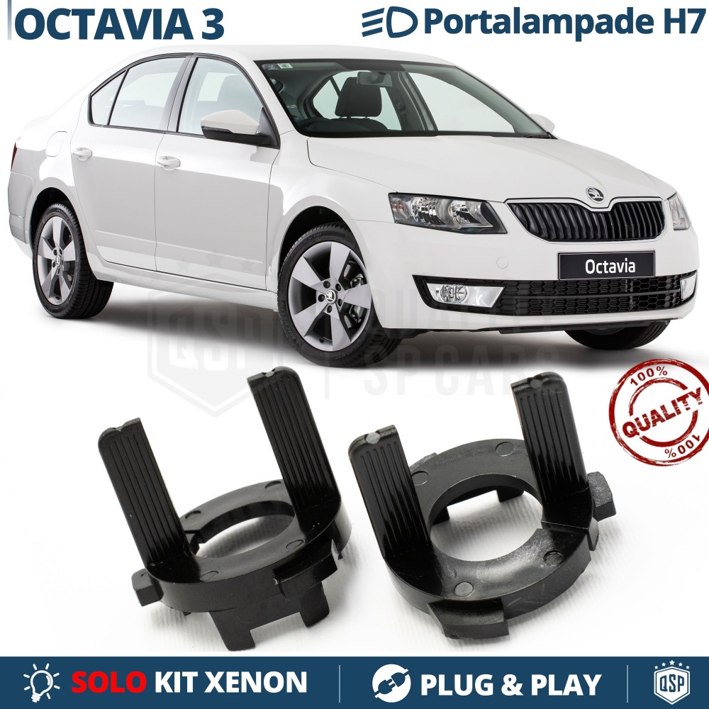 2X Adaptatores del Retenedor Soporte Bombilla para Montaje KIT XENON H7 para SKODA OCTAVIA 3 2013- 2X Adaptatores del Retenedor Soporte Bombilla para Montaje KIT XENON H7 para SKODA OCTAVIA 3 2013-