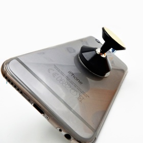 Soporte Magnético para Teléfono Móvil para Coche, Oficina, Tableta y Soporte Smartphone , Ajustable 180 ° en Acero Negro, Universal