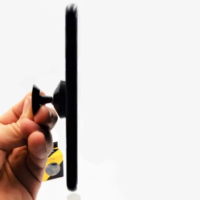 Soporte Magnético para Teléfono Móvil para Coche, Oficina, Tableta y Soporte Smartphone , Ajustable 180 ° en Acero Negro, Universal
