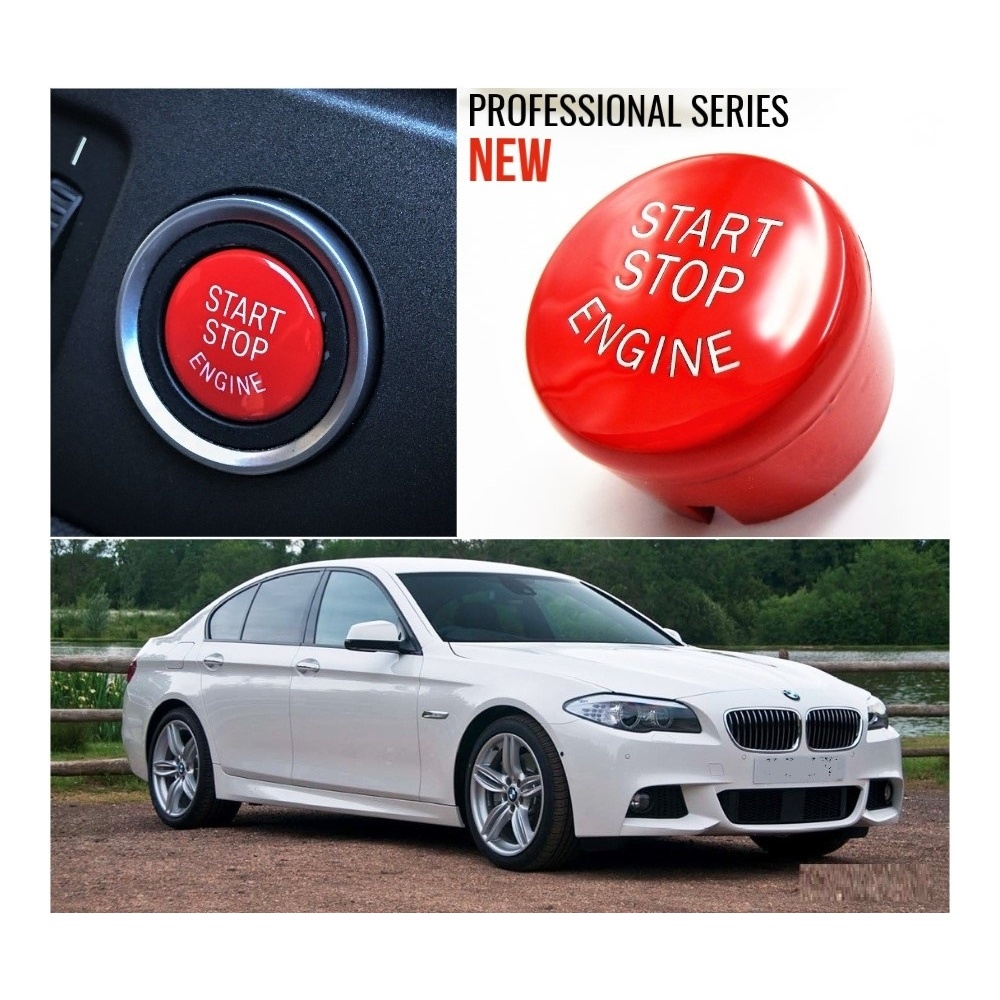 TASTO PULSANTE D'ACCENSIONE MOTORE "START STOP ENGINE" NERO ROSSO IN ABS PER TUTTE LE BMW SERIE 5 F10/F11 Senza Tasto OFF Antigraffio NO IMPRONTA TASTO PULSANTE D'ACCENSIONE MOTORE "START STOP ENGINE" NERO ROSSO IN ABS PER TUTTE LE BMW SERIE 5 F10/F11 Senza Tasto OFF Antigraffio NO IMPRONTA