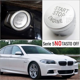 LLAVE BOTÓN DE ENCENDIDO DEL MOTOR GRIS "START STOP ENGINE" EN ABS PARA BMW SERIE 5 F10/F11 Sin Bóton OFF, ANTICHUADO NO HUELLAS