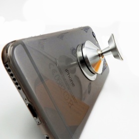 Soporte Magnético para Teléfono Móvil para Coche, Oficina, Tableta y Soporte Smartphone , Ajustable 180 ° en Acero Plata, Universal