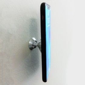 Soporte Magnético para Teléfono Móvil para Coche, Oficina, Tableta y Soporte Smartphone , Ajustable 180 ° en Acero Plata, Universal