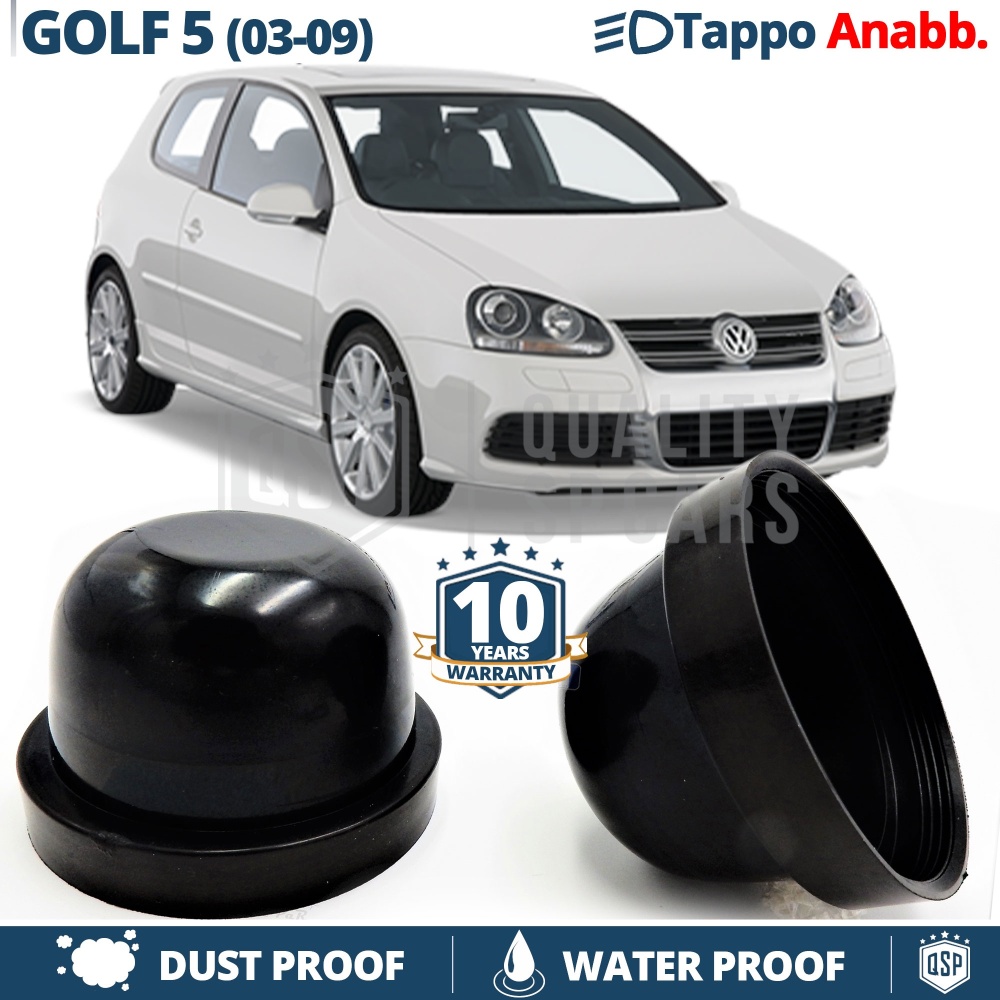 1 TAPÓN GUARDAPOLVO de faro Cubierta Bombilla para VW GOLF 5 V (2003-2009) Luces de Cruce para Installación Kit Led Xenon