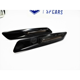 2 Intemitentes LED para BMW Serie 1 3 5 100% CANBUS Sin Errores Estructura en ABS Negra + Lente Negra