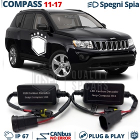 Decodificadores ANTI ERRORES Luces de Cruce JEEP COMPASS | Resistencias CANbus H11