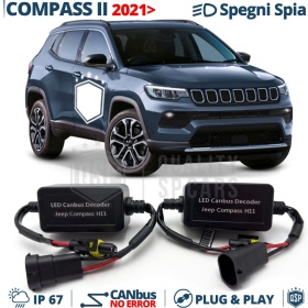 Decodificadores ANTI ERRORES Luces de Cruce JEEP COMPASS 2 desde 2021 | Resistencias CANbus H11