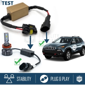 Decodificadores ANTI ERRORES luces LED JEEP CHEROKEE KL | Resistencias CANbus 9006 Bombillas Led