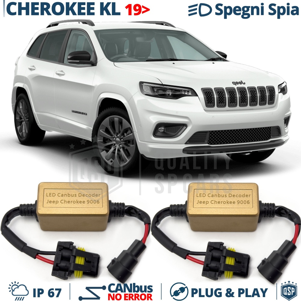 Decodificadores ANTI ERRORES luces LED JEEP CHEROKEE KL desde 2021 | Resistencias CANbus 9006 Led