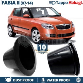 1 Deeper HEADLIGHT CLOSING CAP for SKODA FABIA II (07-14) High Beam DUST WATER Cover for Kit Led Xenon installation