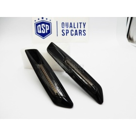 2 Intemitentes LED para BMW Serie 1 3 5 100% CANBUS Sin Errores Estructura en ABS Negra + Lente Negra