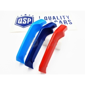 3x RIÑONES REJILLA en colores M Sport para BMW X2 (F39) 2017- CON 8 Bandas Verticales en ABS