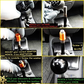 BLACK 4 Speed Gear Shift KNOB FOR LAND CRUISER BJ - J (55-90) in Anodized Stainless Steel