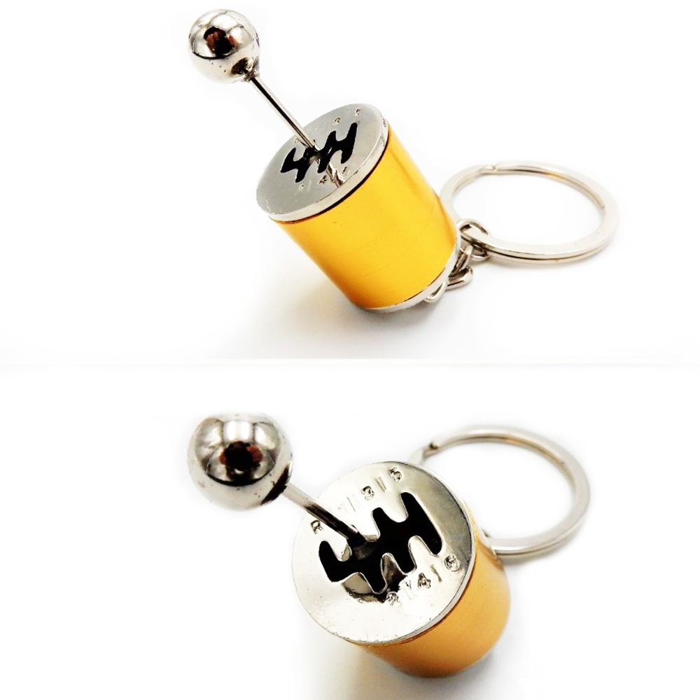 Llavero Coche Movimiento real PALANCA DE CAMBIO Dorado en metal IDEA REGALO Llavero Coche Movimiento real PALANCA DE CAMBIO Dorado en metal IDEA REGALO