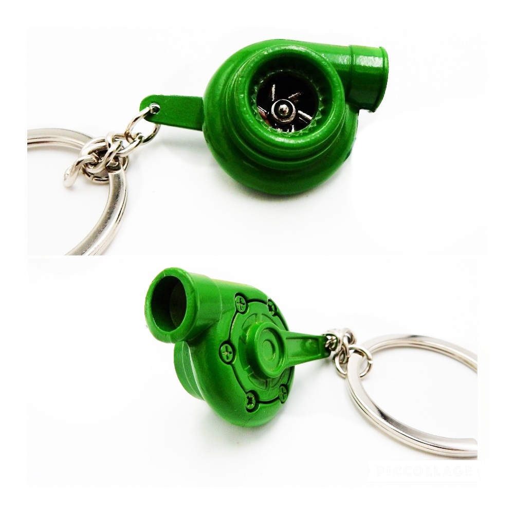 Llavero Coche Movimiento real TURBINA A HELICE Verde en metal IDEA REGALO Llavero Coche Movimiento real TURBINA A HELICE Verde en metal IDEA REGALO