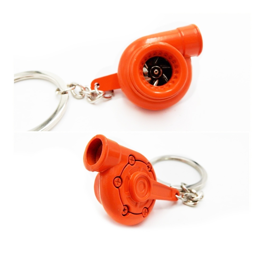 Llavero Coche Movimiento real TURBINA A HELICE Naranja en metal IDEA REGALO Llavero Coche Movimiento real TURBINA A HELICE Naranja en metal IDEA REGALO