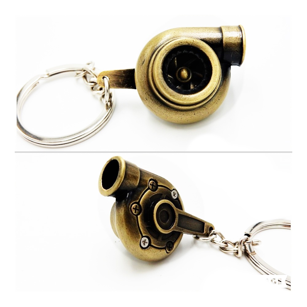 Llavero Coche Movimiento real TURBINA A HELICE Bronce en metal IDEA REGALO Llavero Coche Movimiento real TURBINA A HELICE Bronce en metal IDEA REGALO