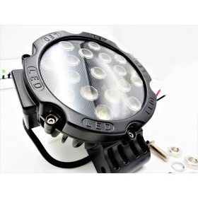 1 LUZ DE FARO ADICIONAL LED AUXILIAR AJUSTABLE NEGRO COCHES TODOTERRENO 51W 6500K 3600 LUMEN
