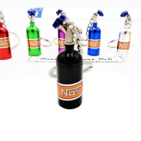 NOS Nitro Cylinder STORAGE Car Keyring Pill Box Hide Precious Black Metal GIFT IDEA