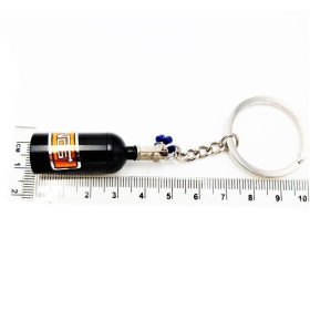 NOS Nitro Cylinder STORAGE Car Keyring Pill Box Hide Precious Black Metal GIFT IDEA