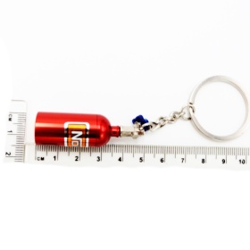NOS Nitro Cylinder STORAGE Car Keyring Pill Box Hide Precious Red Metal GIFT IDEA