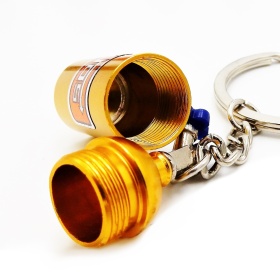 Llavero Coche Botella Bombona NOS Nitro Contenedor Porta Píldora Oculta Preciosos Dorado en Metal IDEA REGALO
