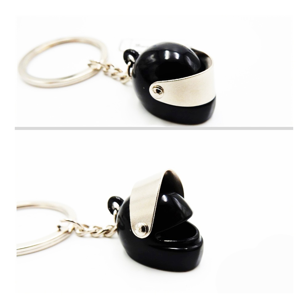 Keychain Motorcycle Scooter Full Face Helmet with Openable Visor, Black Metal, GIFT IDEA Keychain Motorcycle Scooter Full Face Helmet with Openable Visor, Black Metal, GIFT IDEA