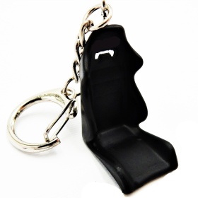 Car Keychain SPORTS SEAT Black in Metal GIFT IDEA