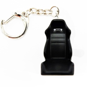 Car Keychain SPORTS SEAT Black in Metal GIFT IDEA