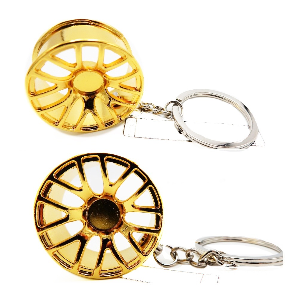 Llavero para Coche RUEDA DE ALEACIÓN Dorado en Metal IDEA DE REGALO Llavero para Coche RUEDA DE ALEACIÓN Dorado en Metal IDEA DE REGALO
