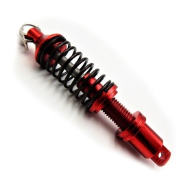 Llavero Coche Movimiento real Resorte de Amortiguador Rojo en metal IDEA REGALO
