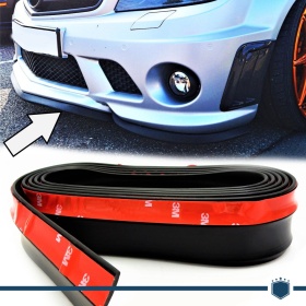 Spoiler Alerón Adhesivo para Mercedes Clase C W202-W203-W204, Labio parachoques LIP o Faldones Laterales Negro Flexible