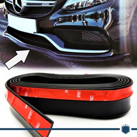Adhesive Spoiler for Mercedes C Class W205 Bumper Lip or Side Skirt Black Flexible