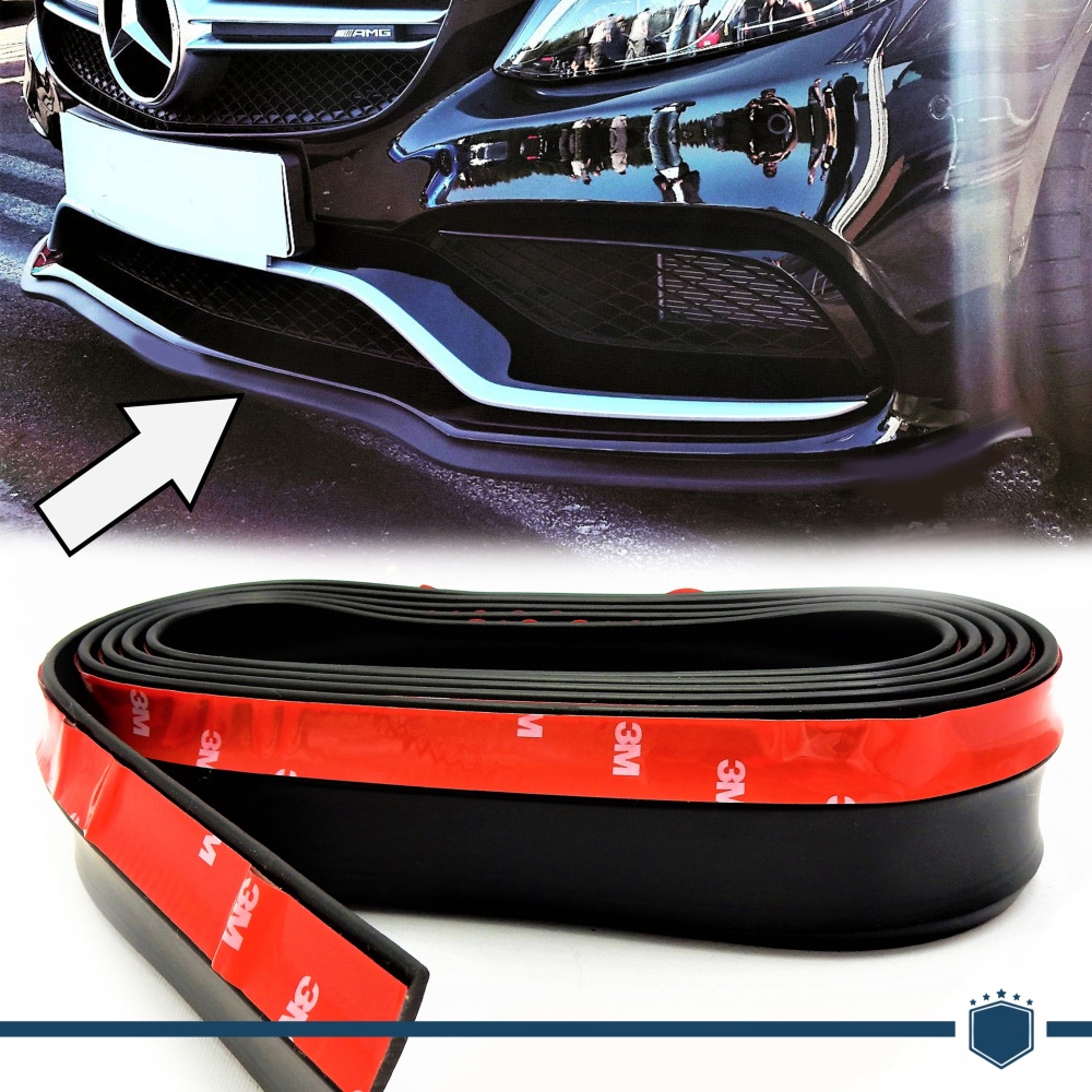 Adhesive Spoiler for Mercedes C Class W205 Bumper Lip or Side Skirt Black Flexible Adhesive Spoiler for Mercedes C Class W205 Bumper Lip or Side Skirt Black Flexible
