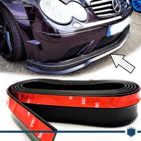 Spoiler Alerón Adhesivo para Mercedes CLK, Labio parachoques LIP o Faldones Laterales Negro Flexible