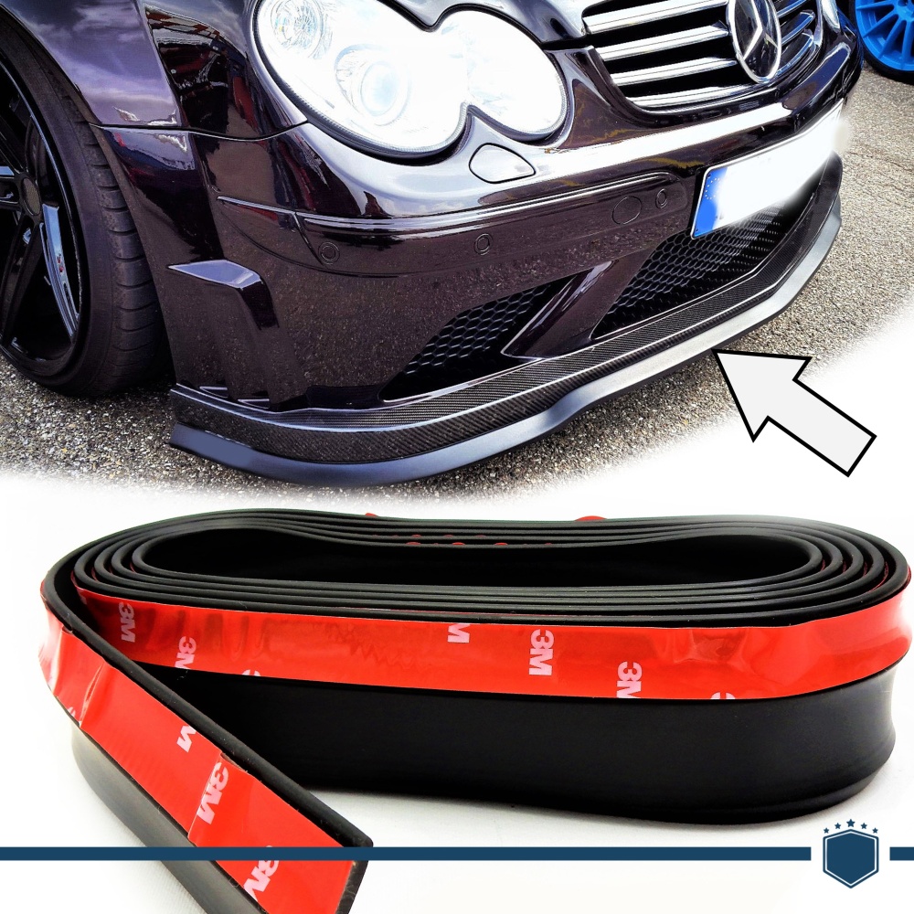 Spoiler Alerón Adhesivo para Mercedes CLK, Labio parachoques LIP o Faldones Laterales Negro Flexible Spoiler Alerón Adhesivo para Mercedes CLK, Labio parachoques LIP o Faldones Laterales Negro Flexible
